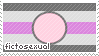 A STAMP OF THE FICTOSEXUAL FLAG.