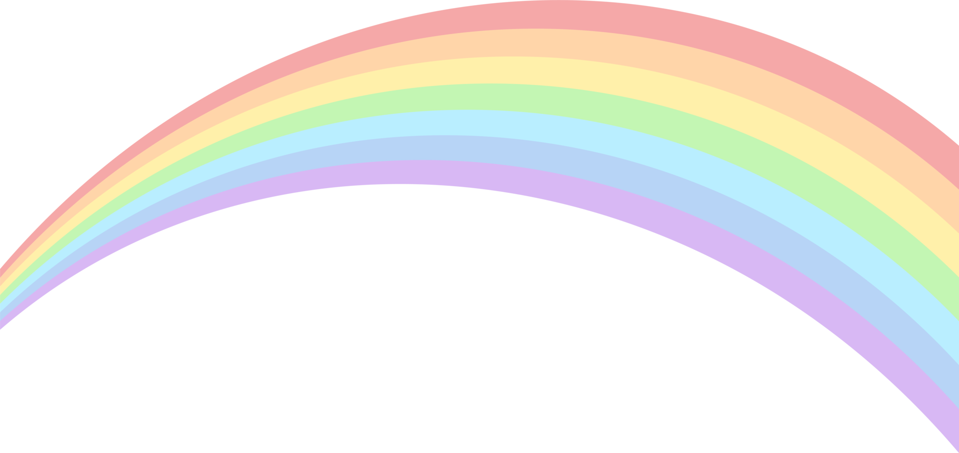 A RAINBOW IN THE BACKGROUND OF THE BODY.